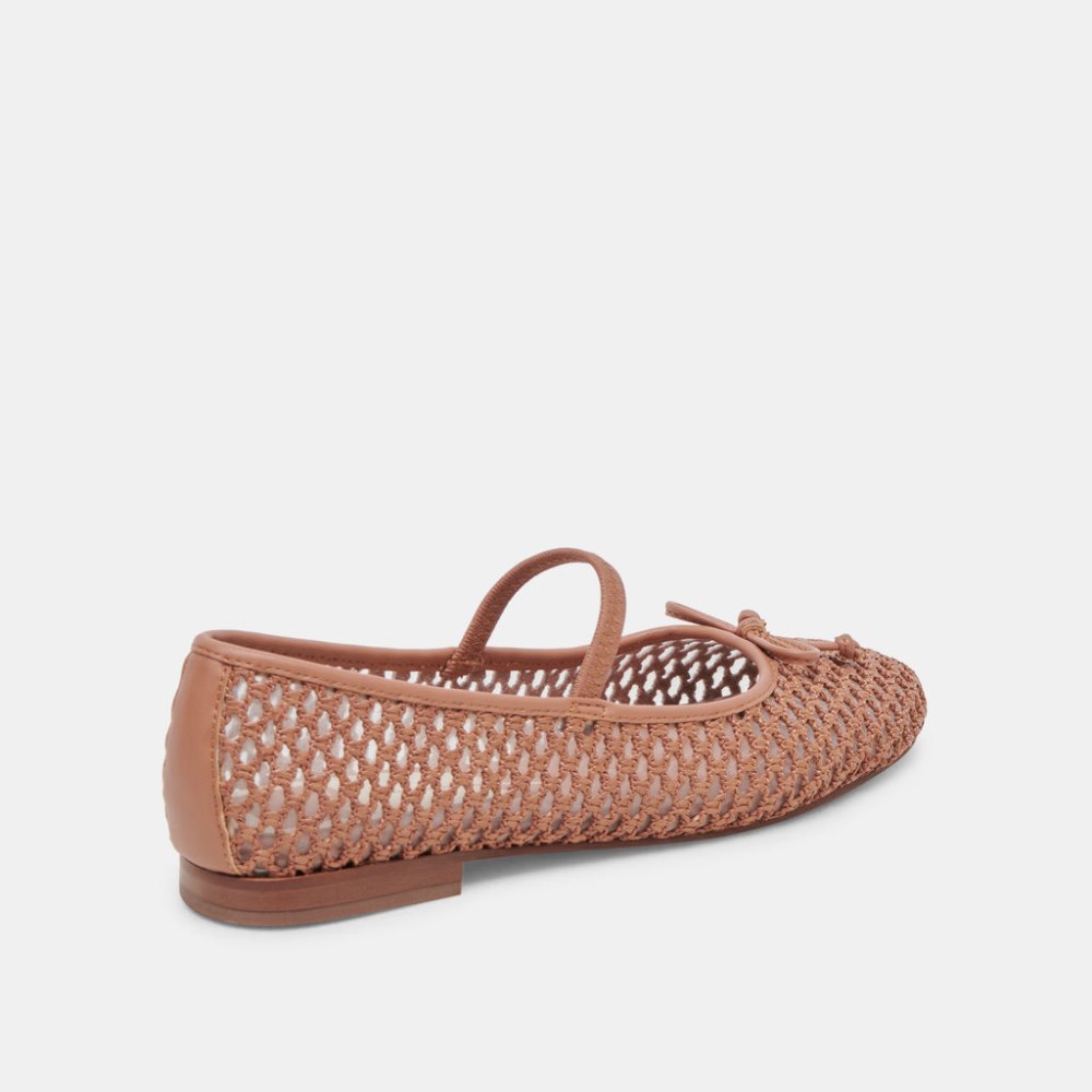 Dolce Vita Carin Raffia Ballet Flats Cider Raffia