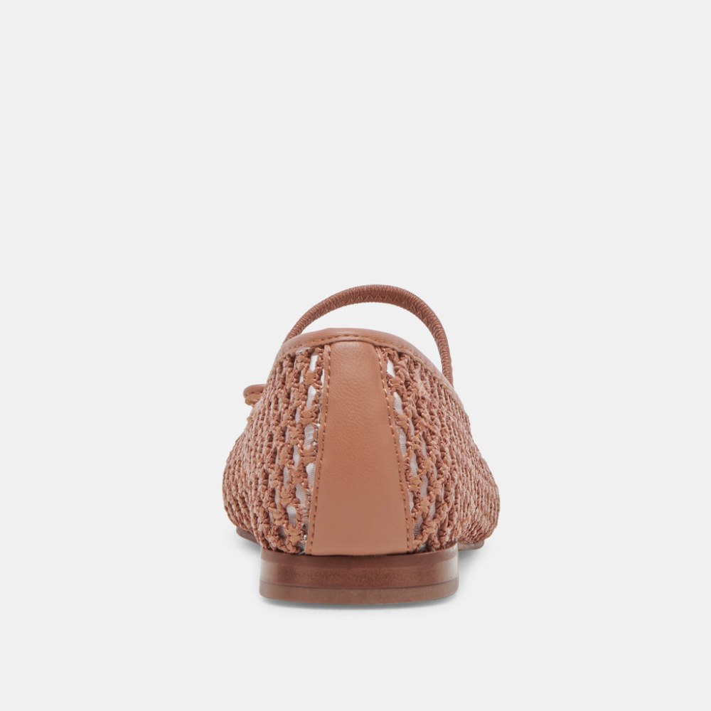 Dolce Vita Carin Raffia Ballet Flats Cider Raffia