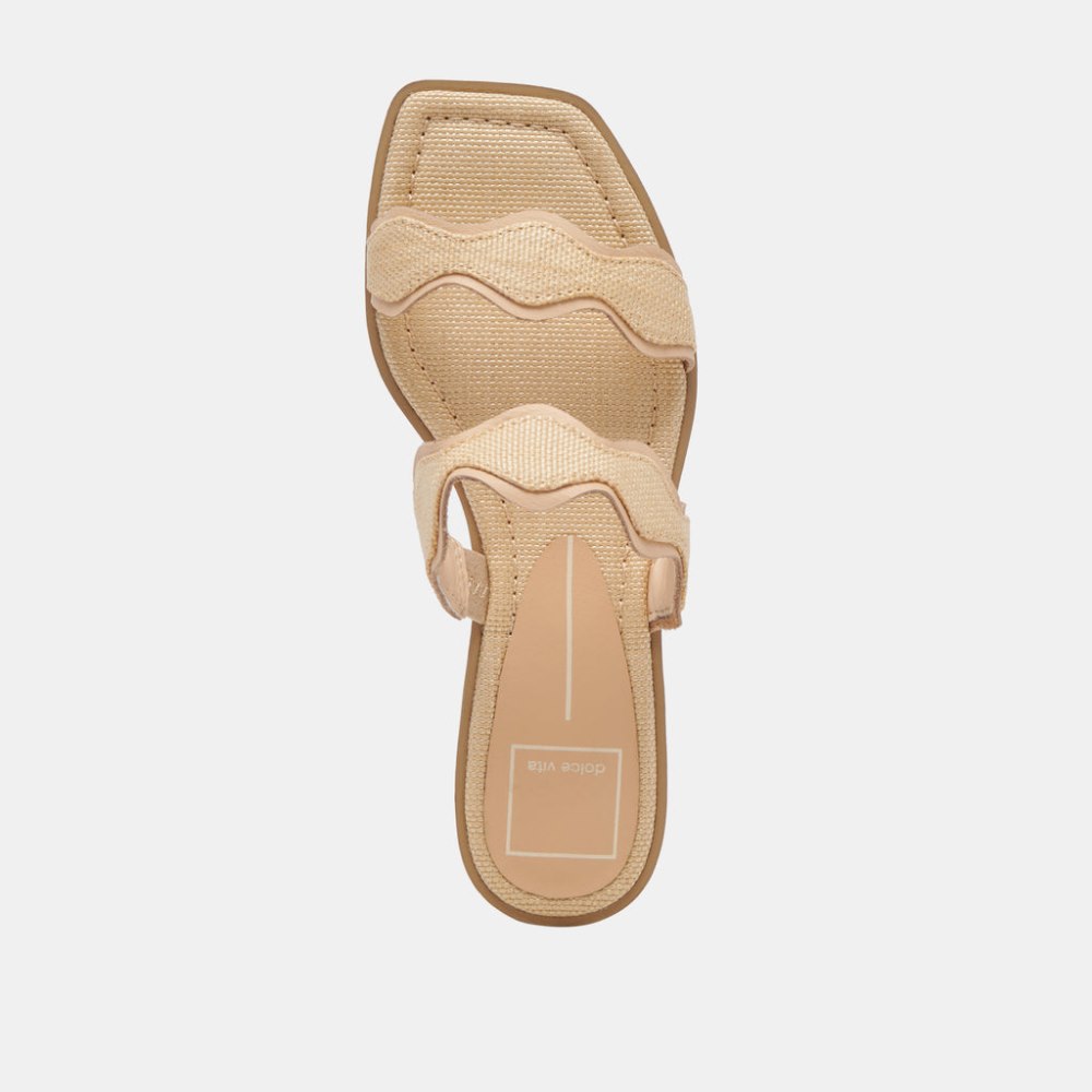Dolce Vita Ilva Sandals Lt Natural Raffia