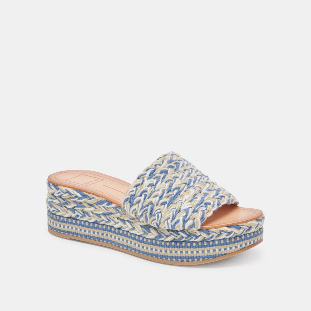 Dolce Vita Pazli Sandals Blue Multi Woven