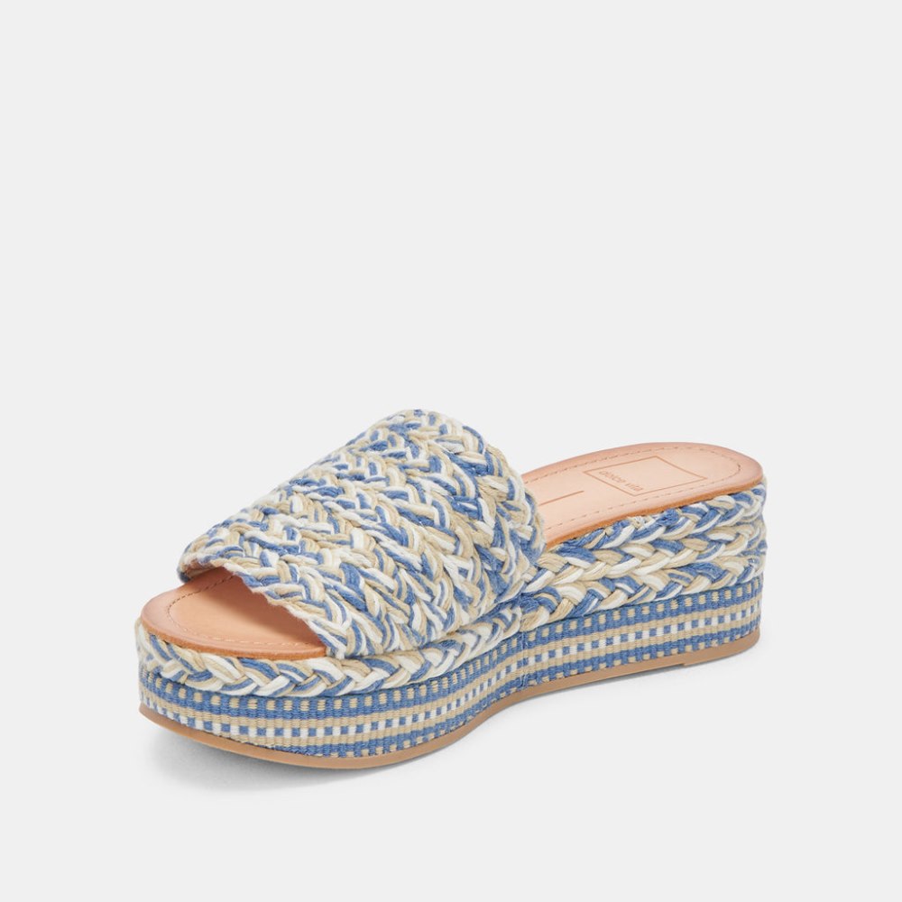 Dolce Vita Pazli Sandals Blue Multi Woven