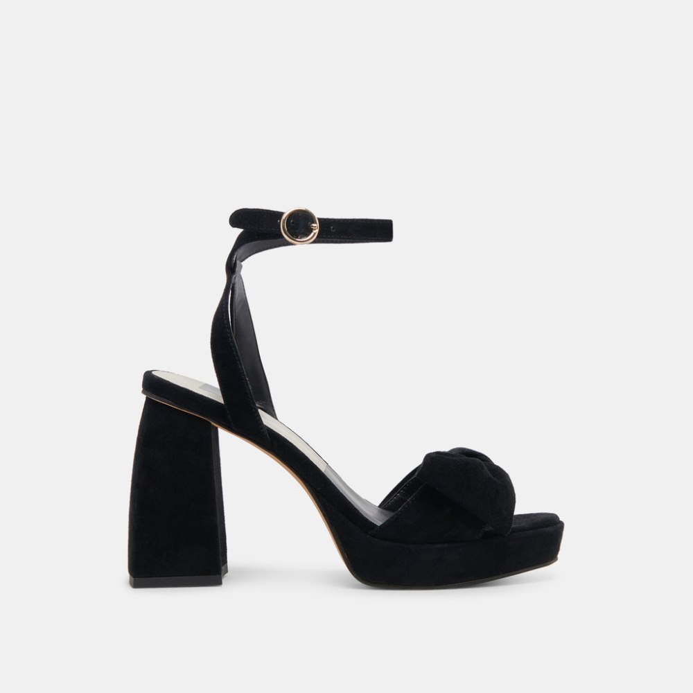Dolce Vita Pacie Heels Onyx Suede
