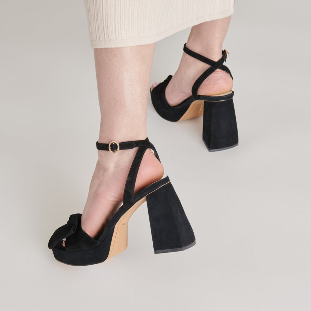 Dolce Vita Pacie Heels Onyx Suede