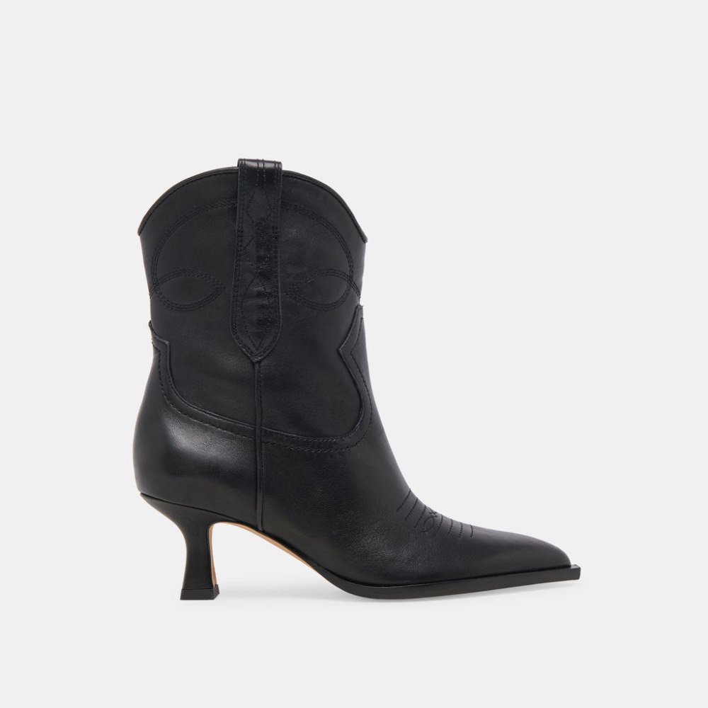 Dolce Vita Angel Booties Black Leather