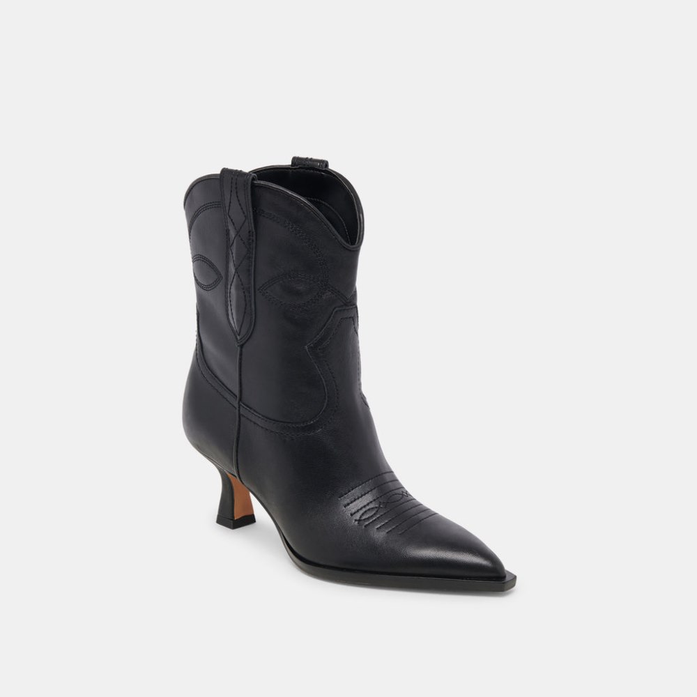 Dolce Vita Angel Booties Black Leather