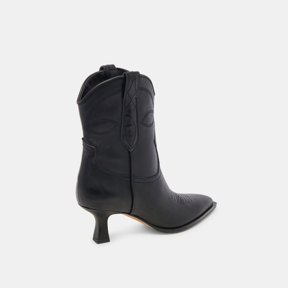 Dolce Vita Angel Booties Black Leather