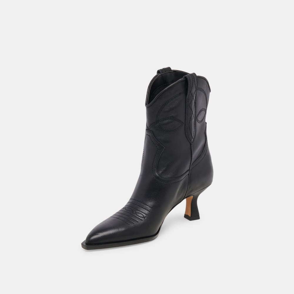 Dolce Vita Angel Booties Black Leather