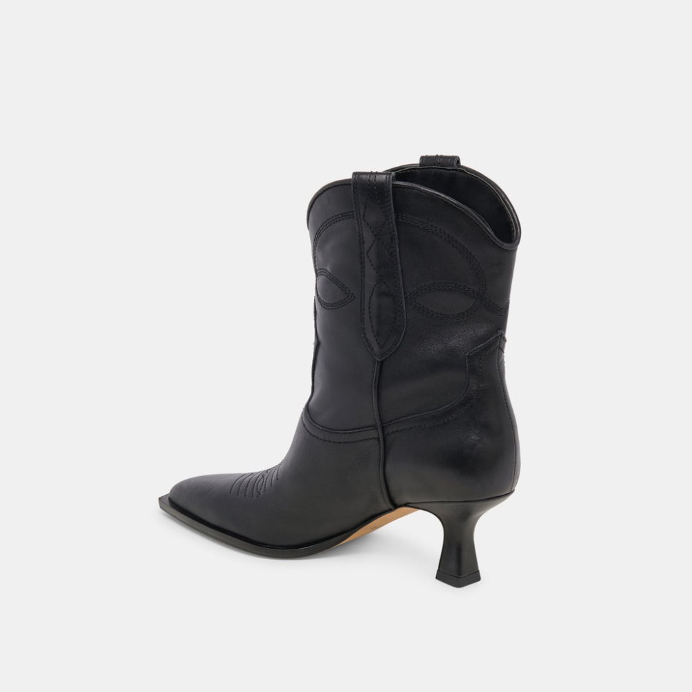 Dolce Vita Angel Booties Black Leather