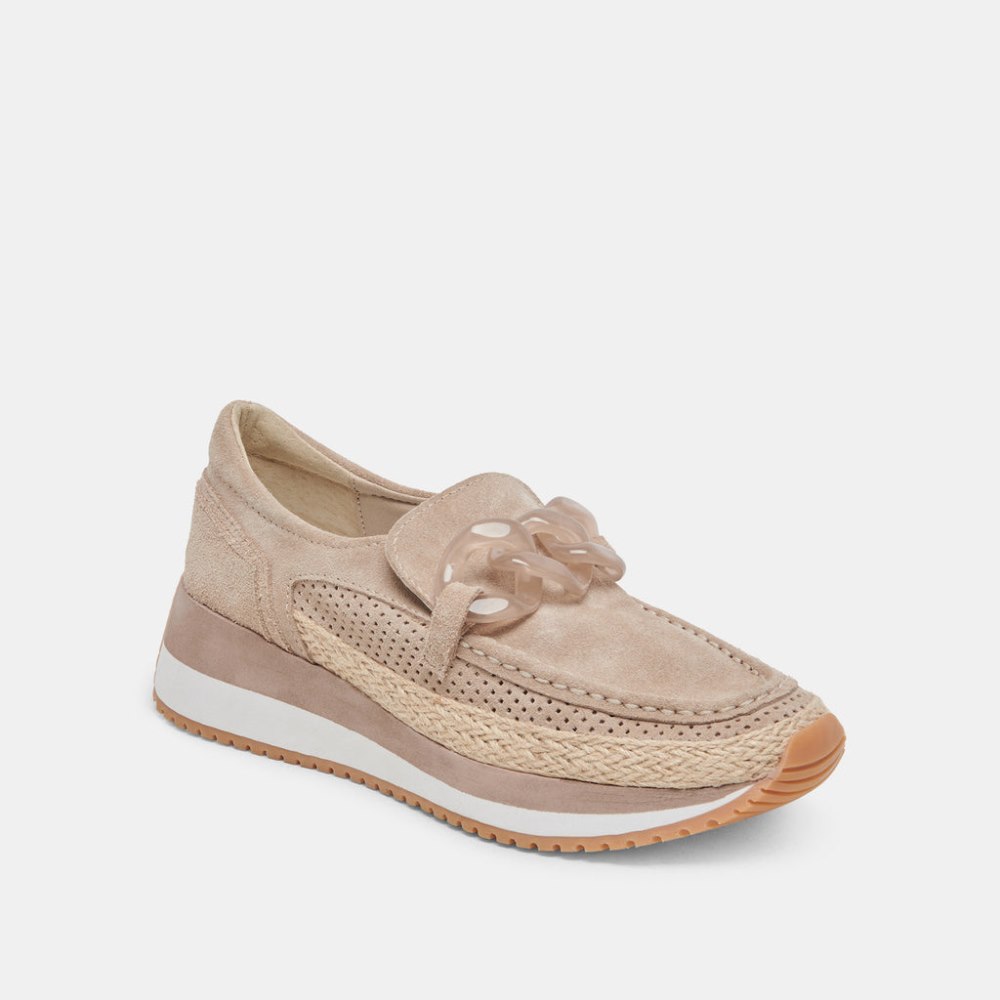 Dolce Vita Jadah Sneakers Taupe Suede