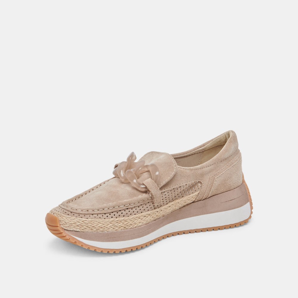 Dolce Vita Jadah Sneakers Taupe Suede