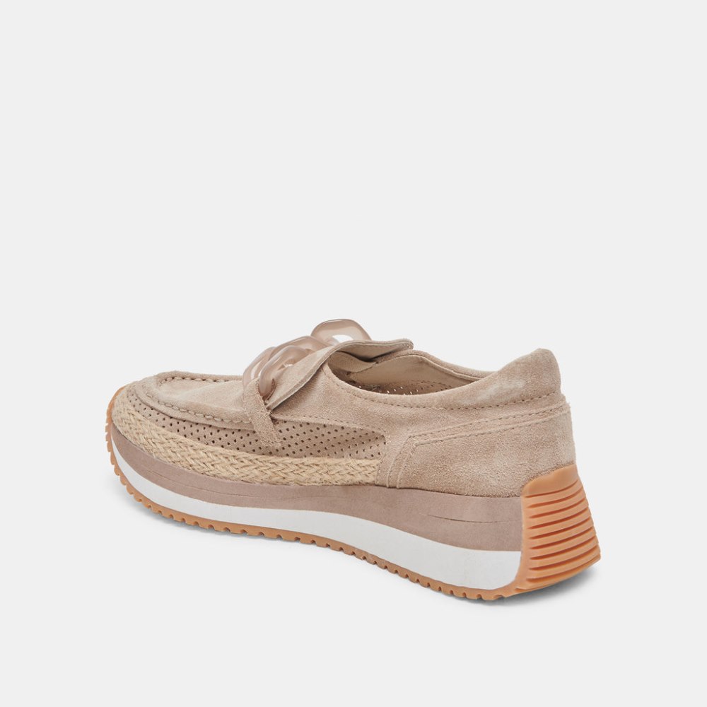 Dolce Vita Jadah Sneakers Taupe Suede