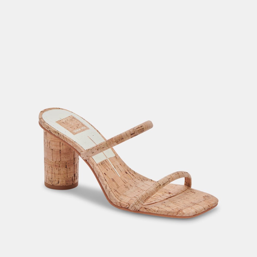 Dolce Vita Noles Heels Natural Cork