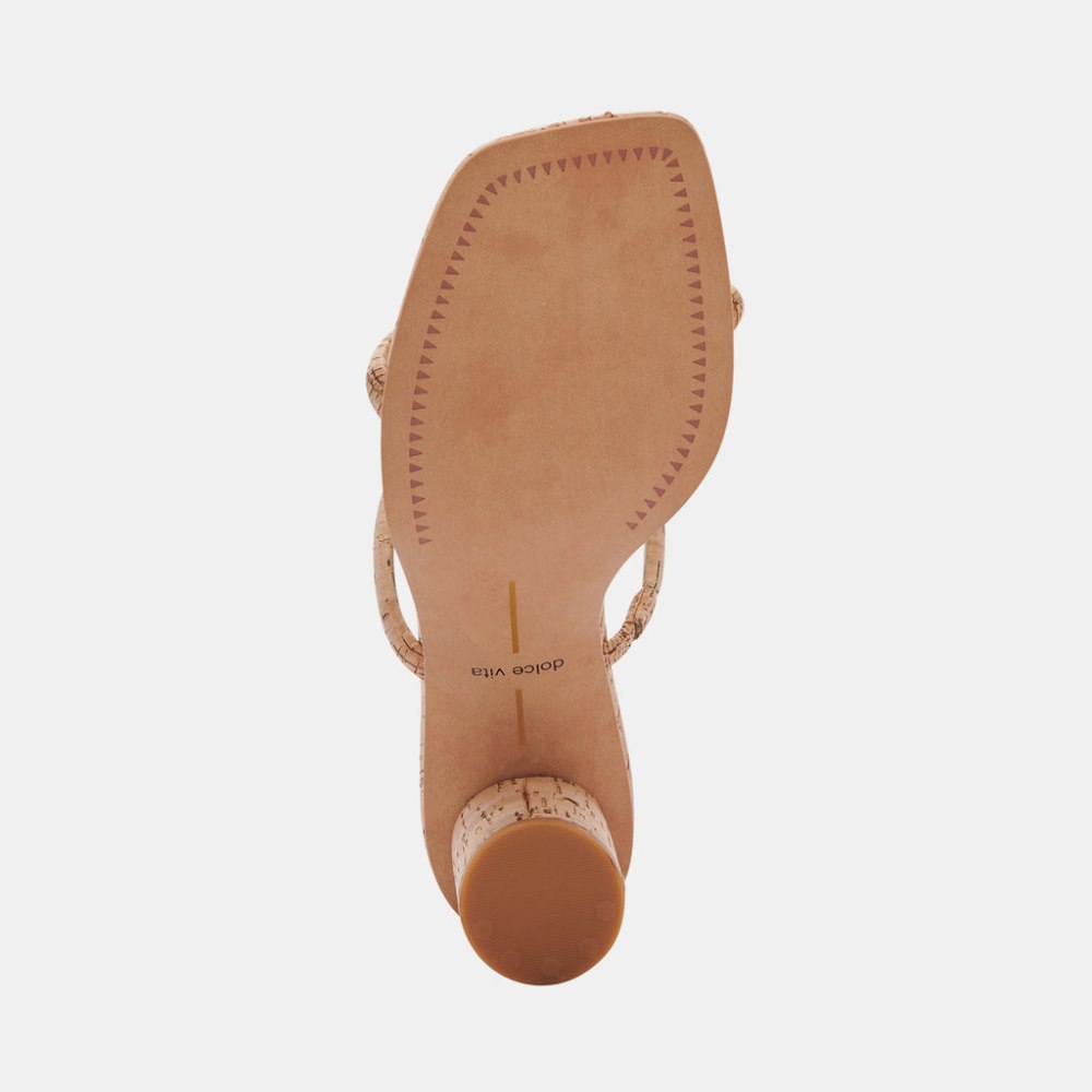 Dolce Vita Noles Heels Natural Cork