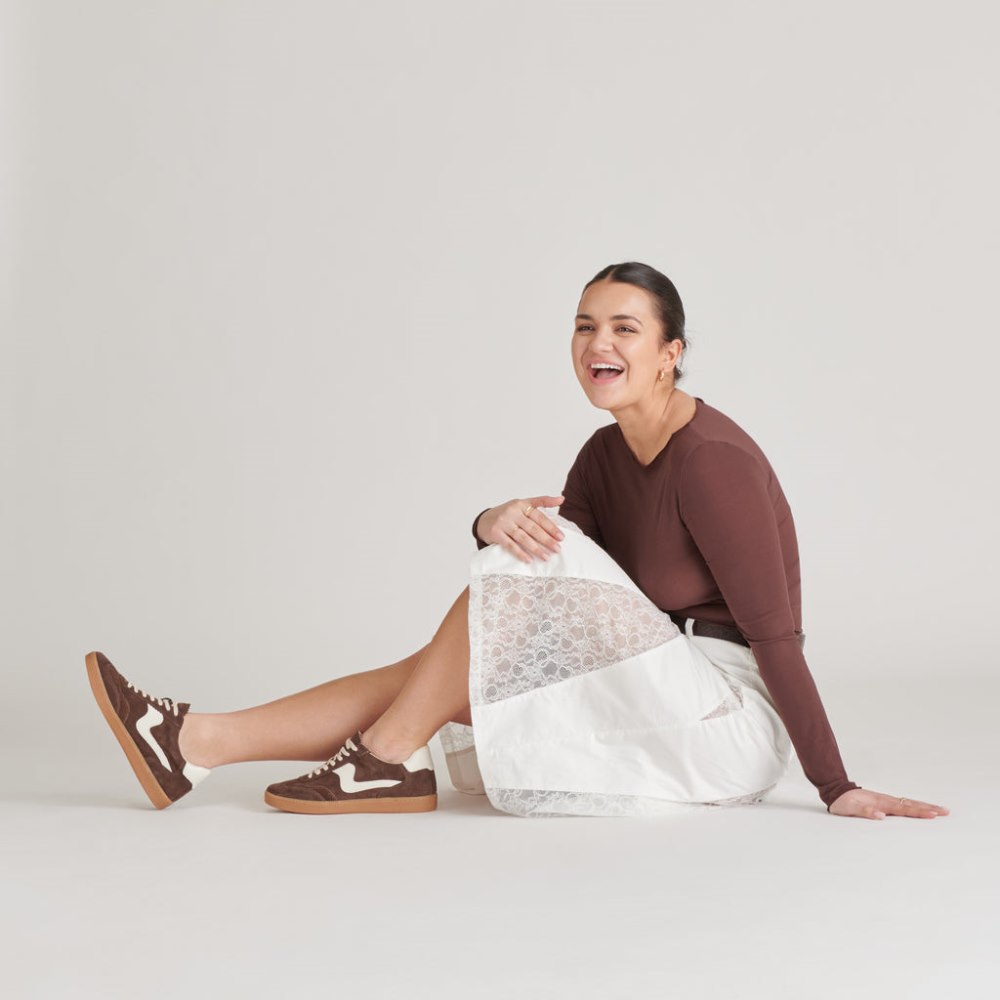 Dolce Vita Notice Sneakers Dk Brown Suede