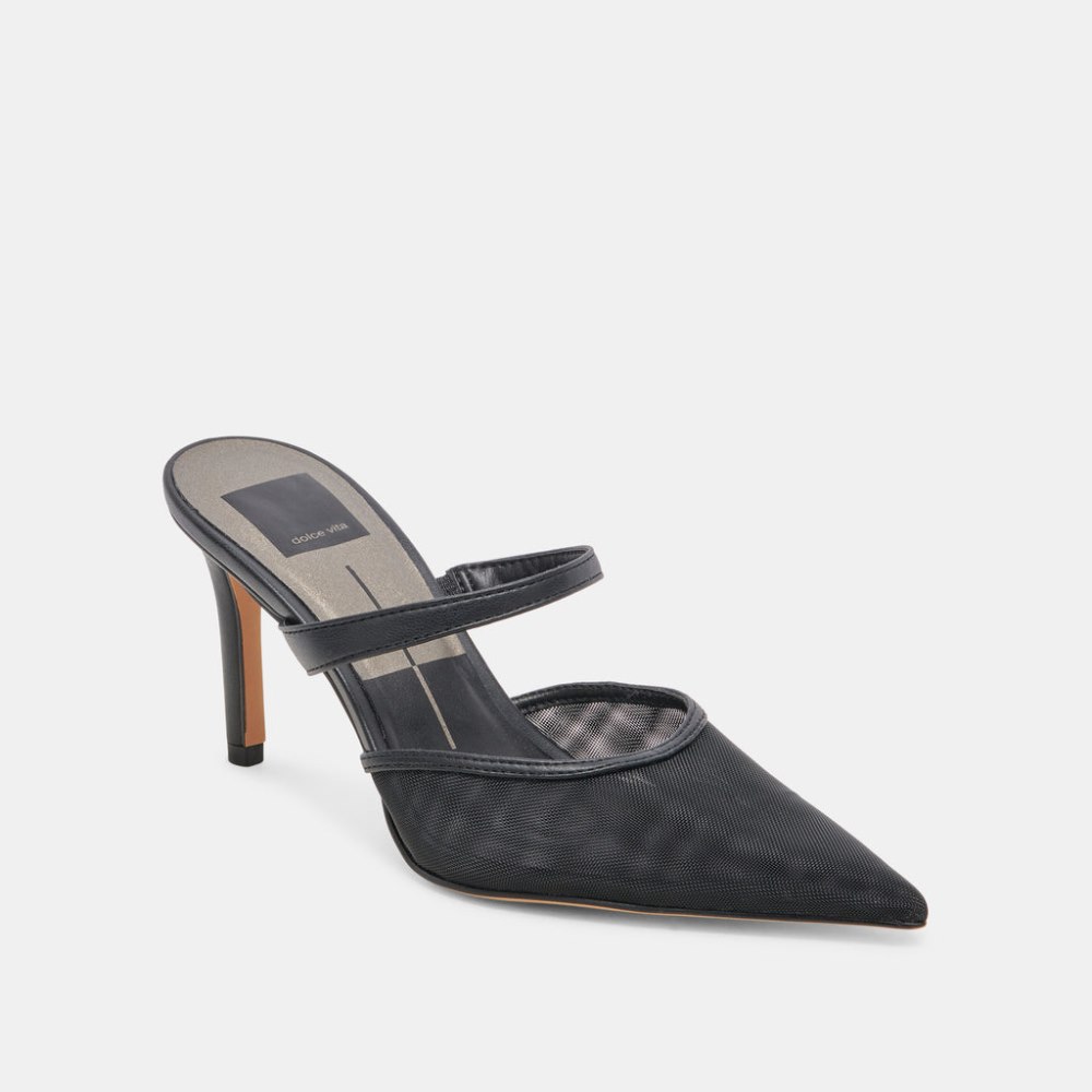 Dolce Vita Katik Heels Onyx Mesh
