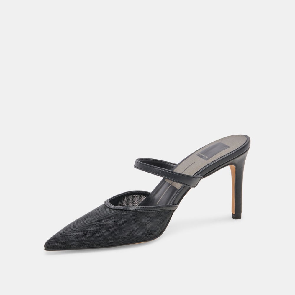 Dolce Vita Katik Heels Onyx Mesh