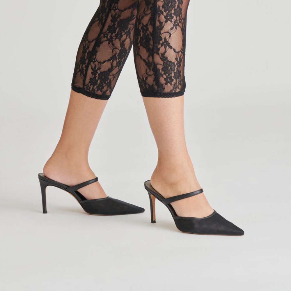 Dolce Vita Katik Heels Onyx Mesh