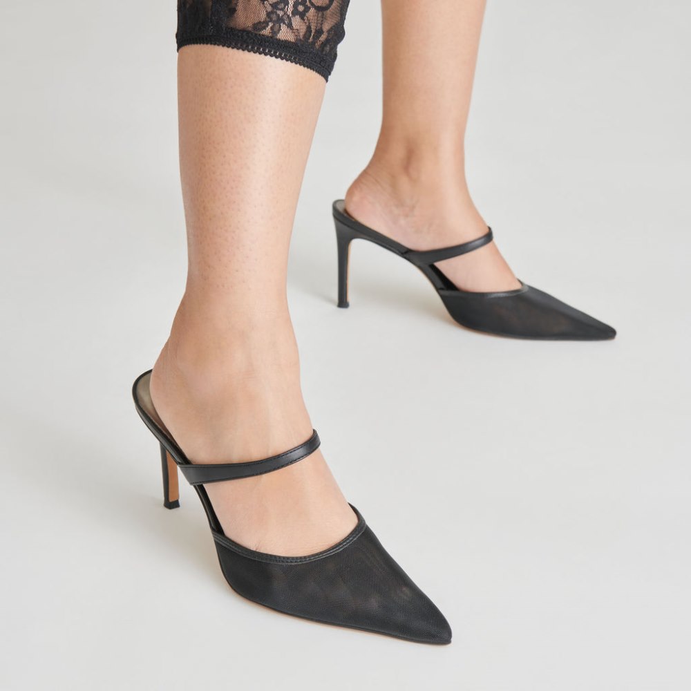 Dolce Vita Katik Heels Onyx Mesh