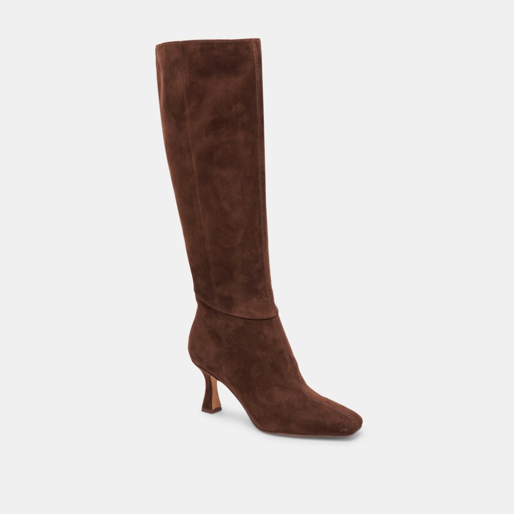 Dolce Vita Gyra Boots Dk Brown Suede