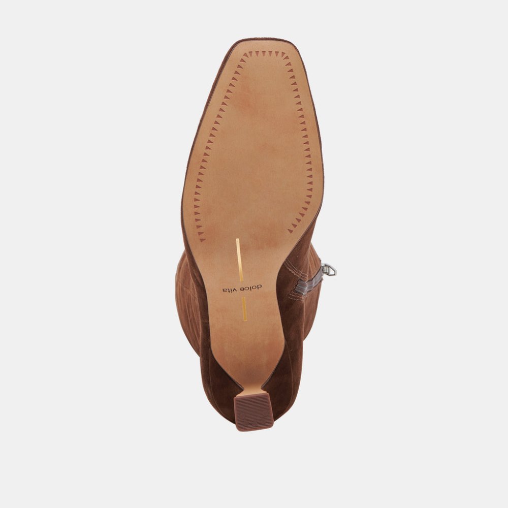 Dolce Vita Gyra Boots Dk Brown Suede