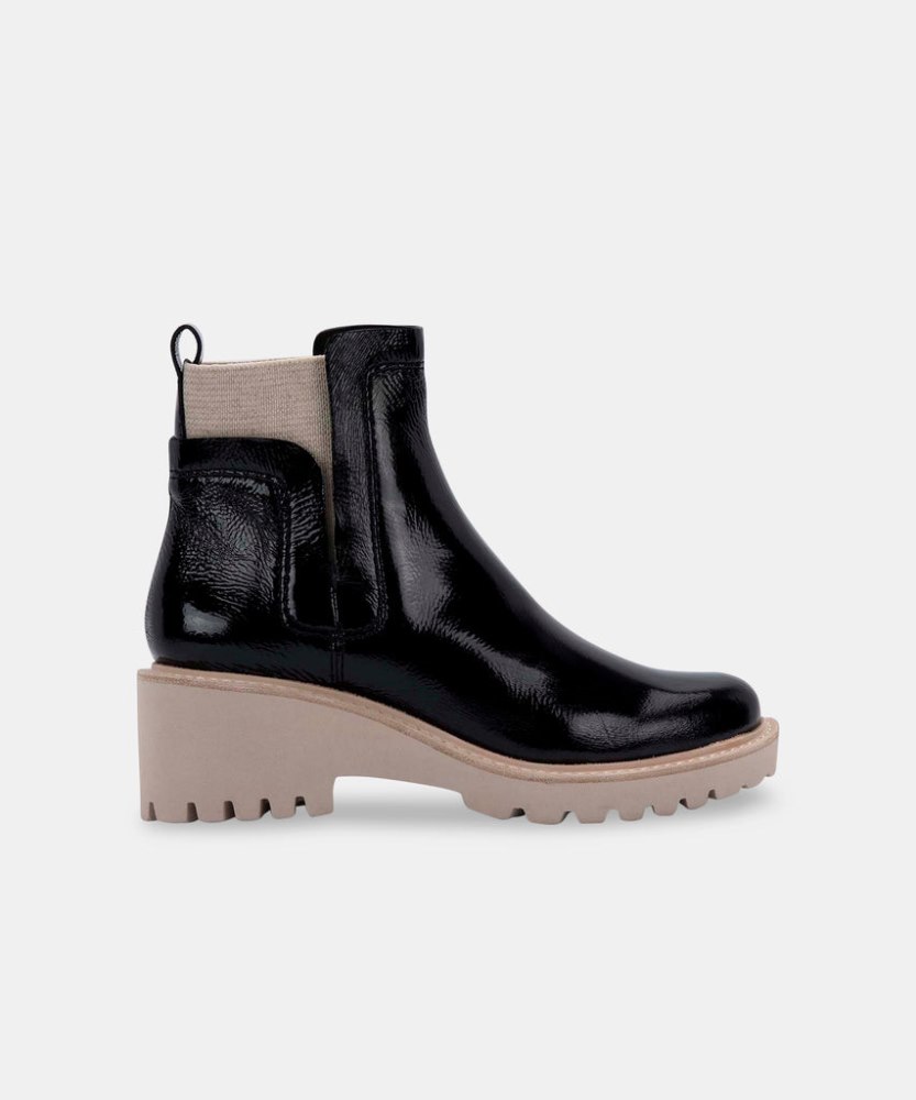 Dolce Vita Huey Booties Onyx Patent