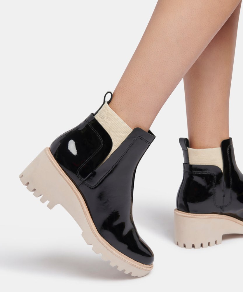 Dolce Vita Huey Booties Onyx Patent