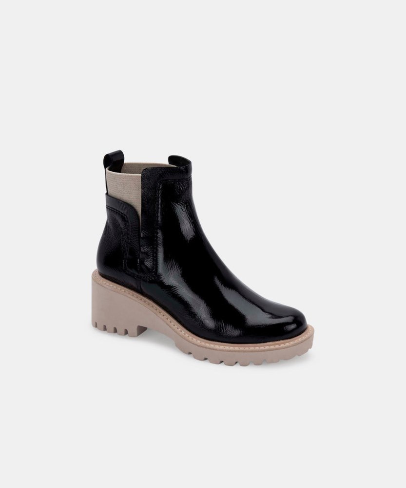 Dolce Vita Huey Booties Onyx Patent