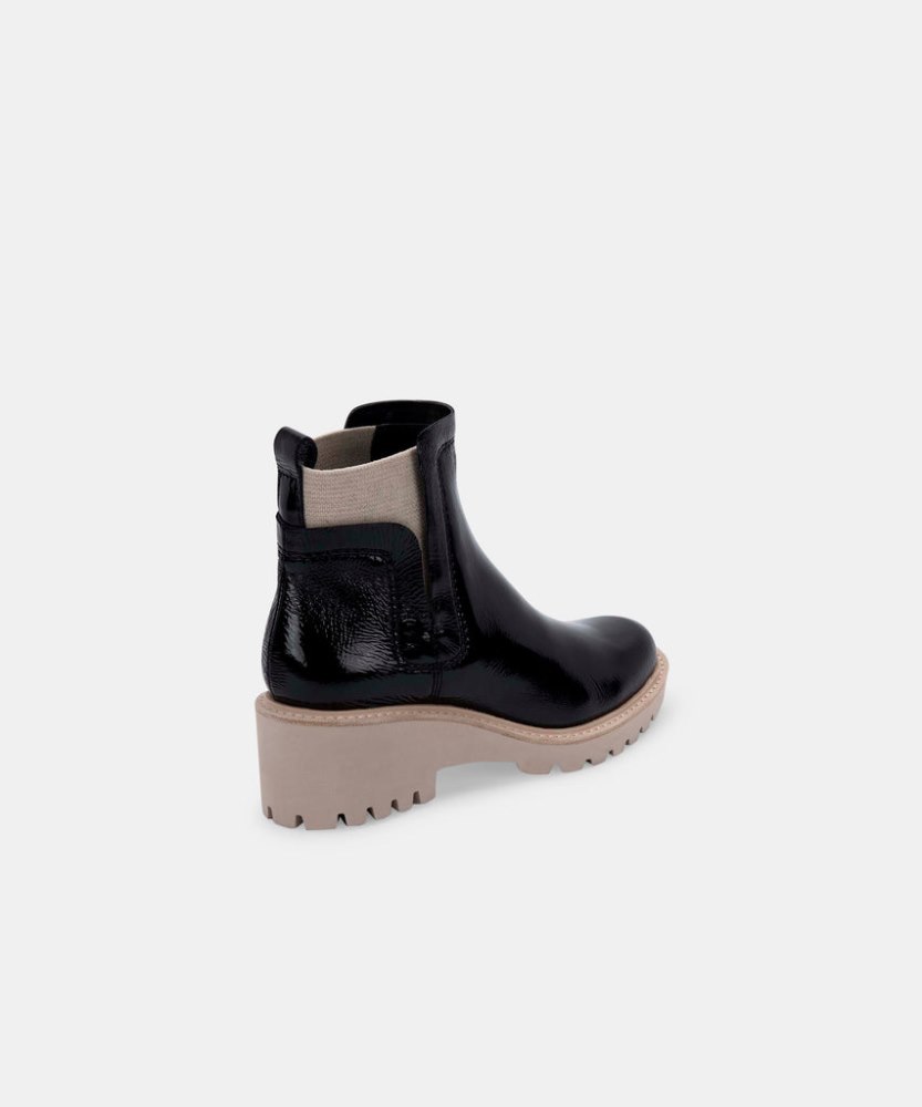 Dolce Vita Huey Booties Onyx Patent