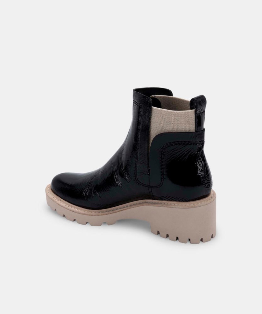 Dolce Vita Huey Booties Onyx Patent