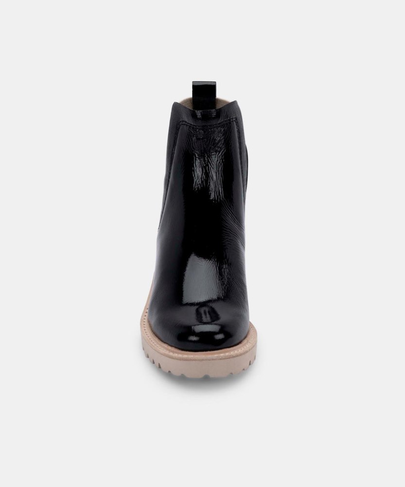 Dolce Vita Huey Booties Onyx Patent