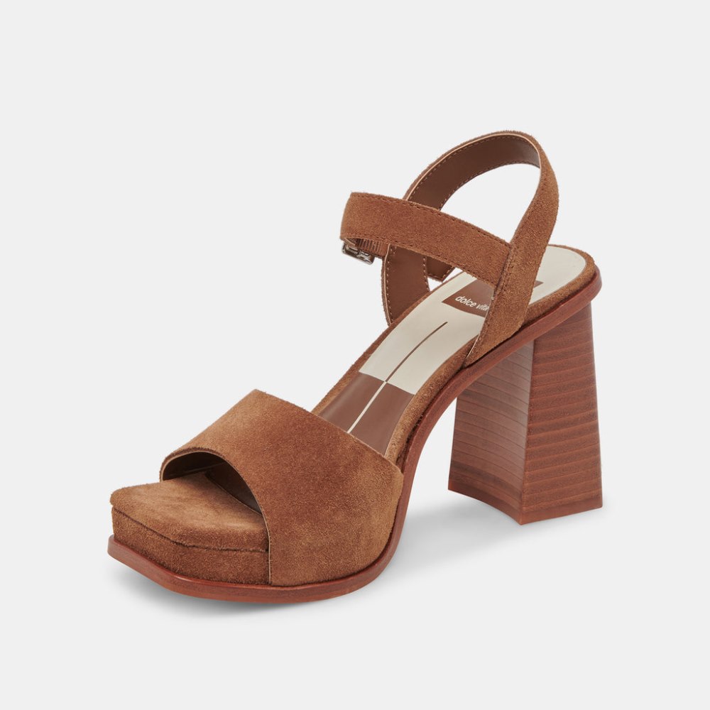 Dolce Vita Aubrey Heels Chestnut Suede