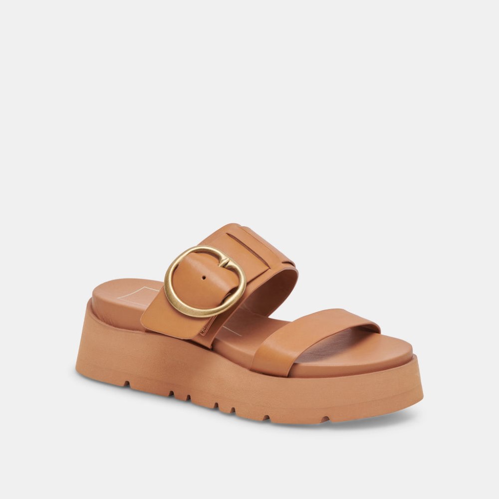 Dolce Vita Dex Sandals Tan Leather