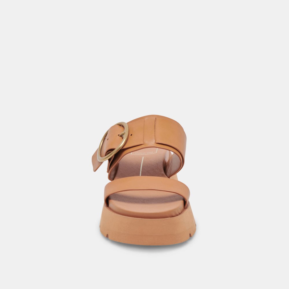 Dolce Vita Dex Sandals Tan Leather