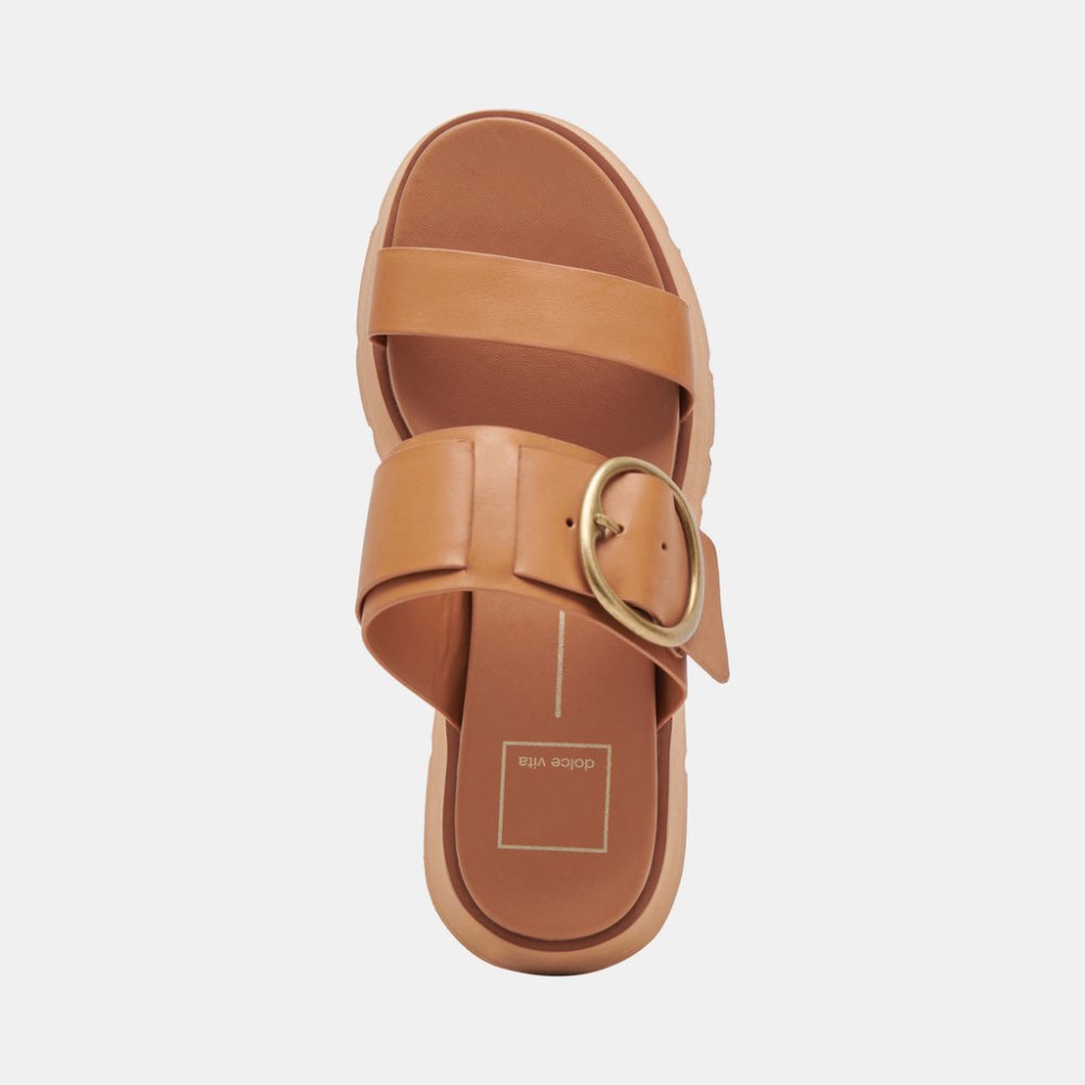 Dolce Vita Dex Sandals Tan Leather