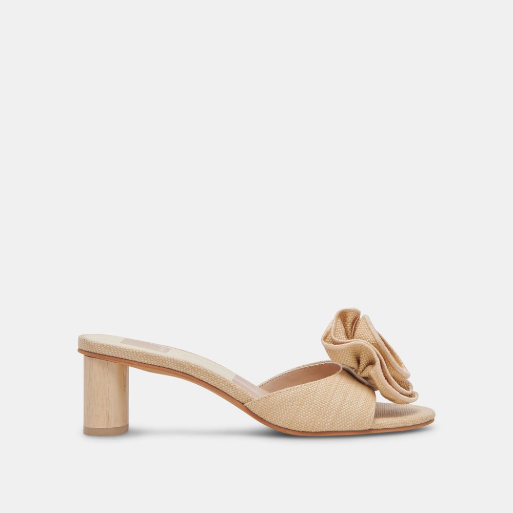 Dolce Vita Darly Heels Natural Raffia
