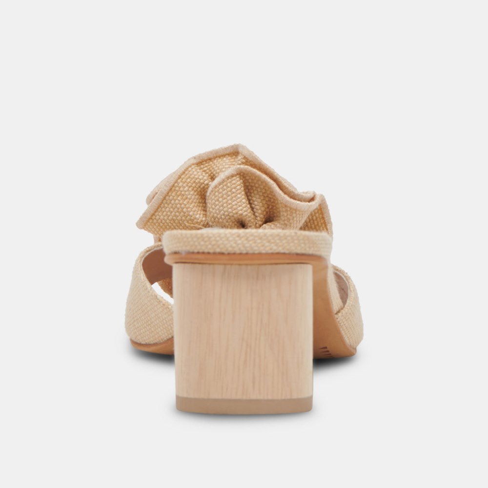 Dolce Vita Darly Heels Natural Raffia