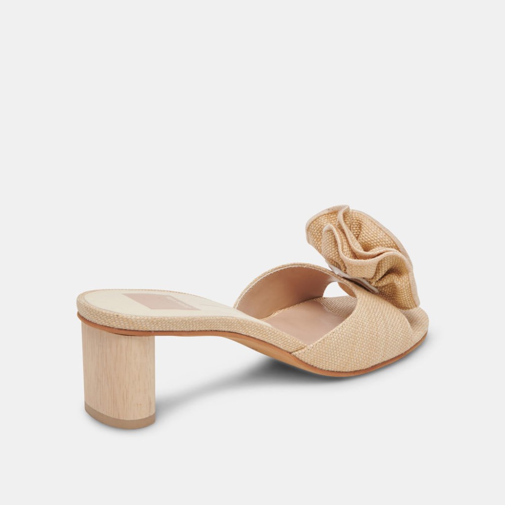 Dolce Vita Darly Heels Natural Raffia