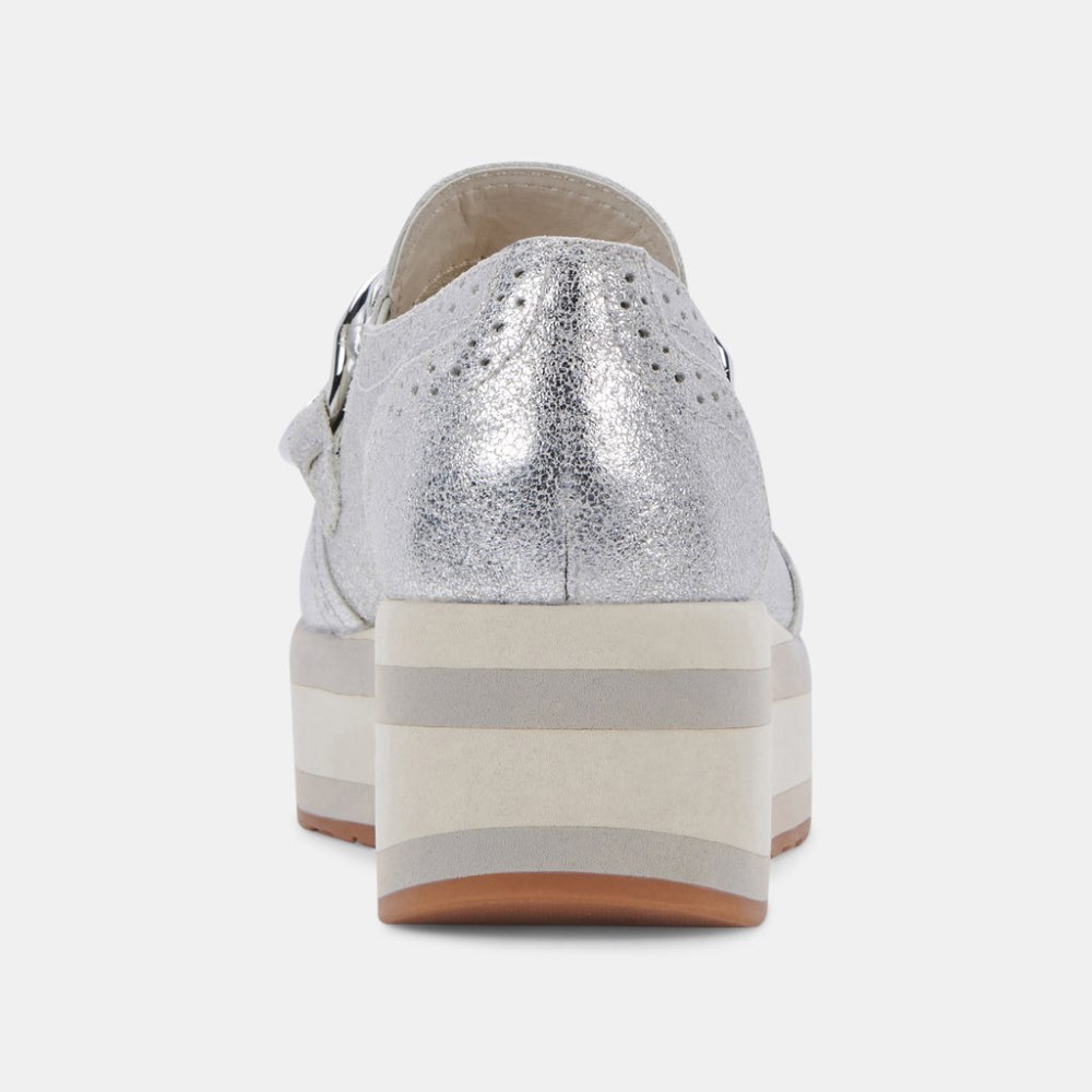 Dolce Vita Jhenee Sneakers Silver Metallic Suede