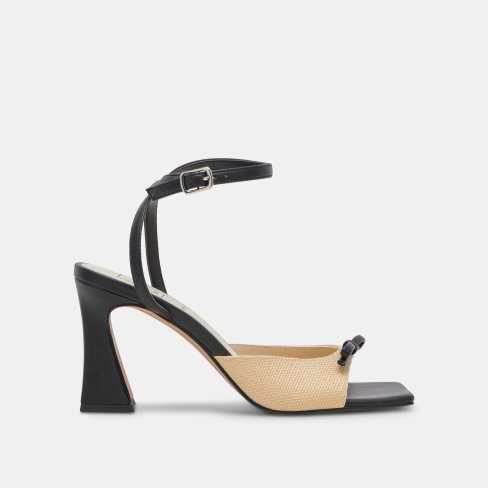Dolce Vita Loise Heels Lt Natural Raffia