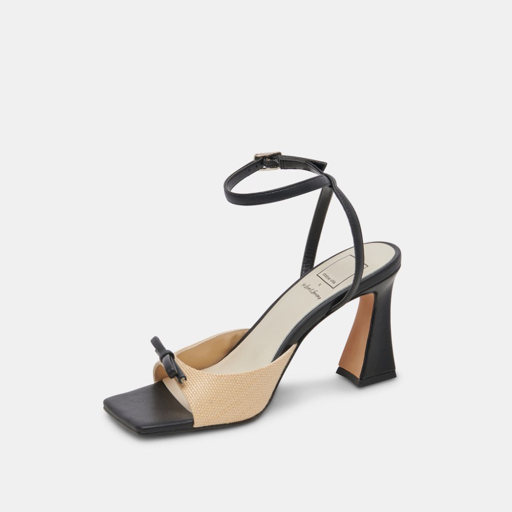 Dolce Vita Loise Heels Lt Natural Raffia