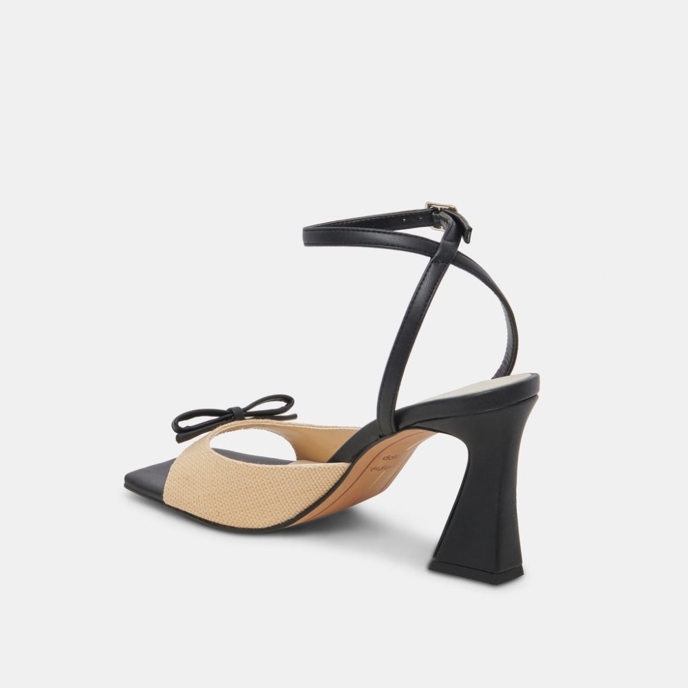 Dolce Vita Loise Heels Lt Natural Raffia