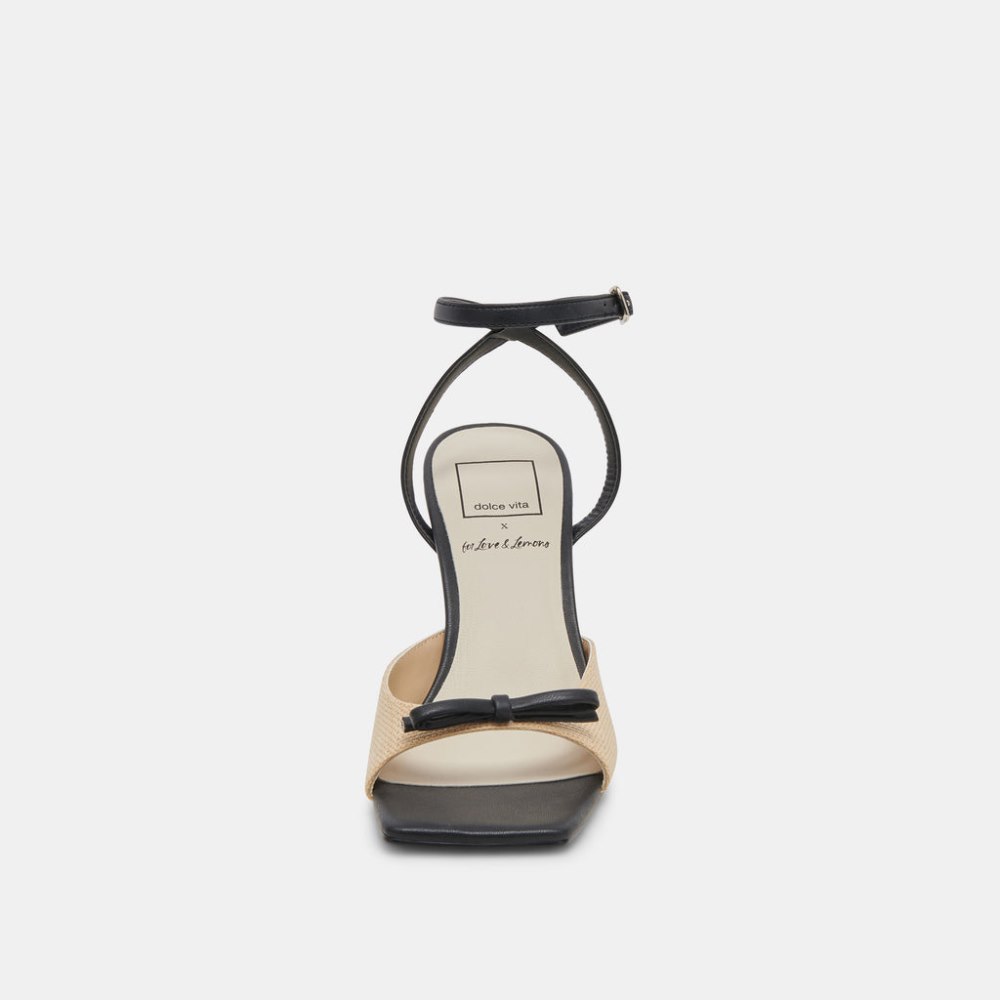 Dolce Vita Loise Heels Lt Natural Raffia