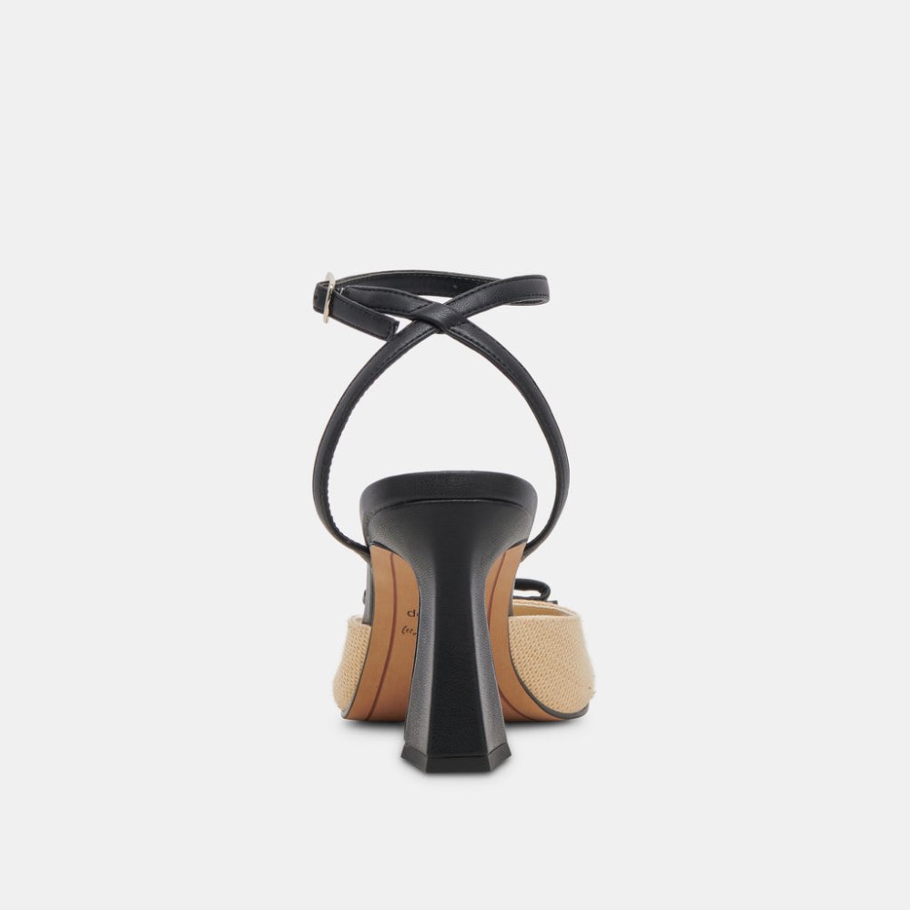 Dolce Vita Loise Heels Lt Natural Raffia
