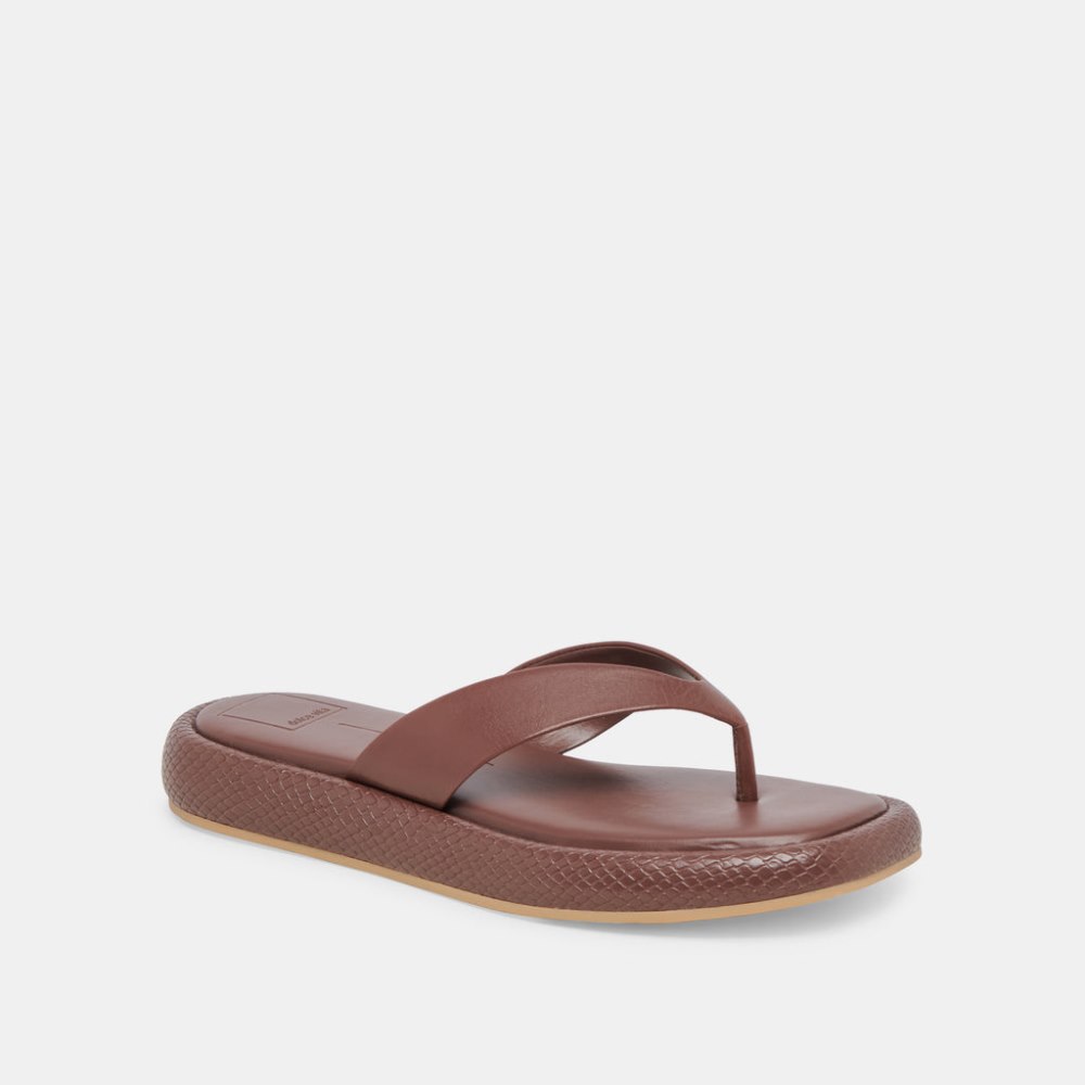 Dolce Vita Adin Sandals Walnut Leather