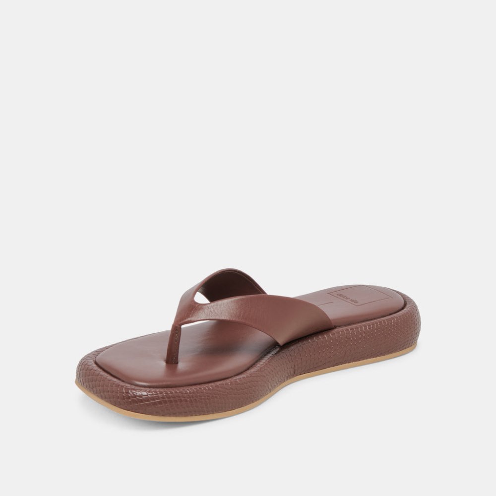 Dolce Vita Adin Sandals Walnut Leather