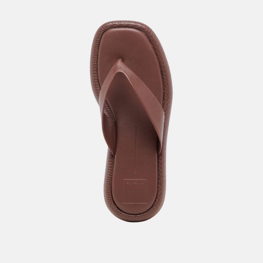 Dolce Vita Adin Sandals Walnut Leather