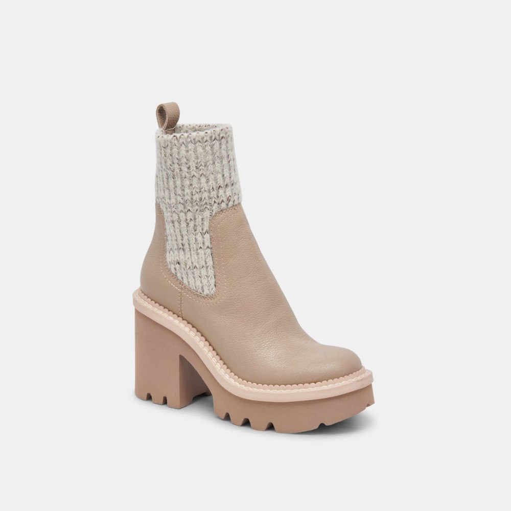Dolce Vita Drago Boots Taupe Leather
