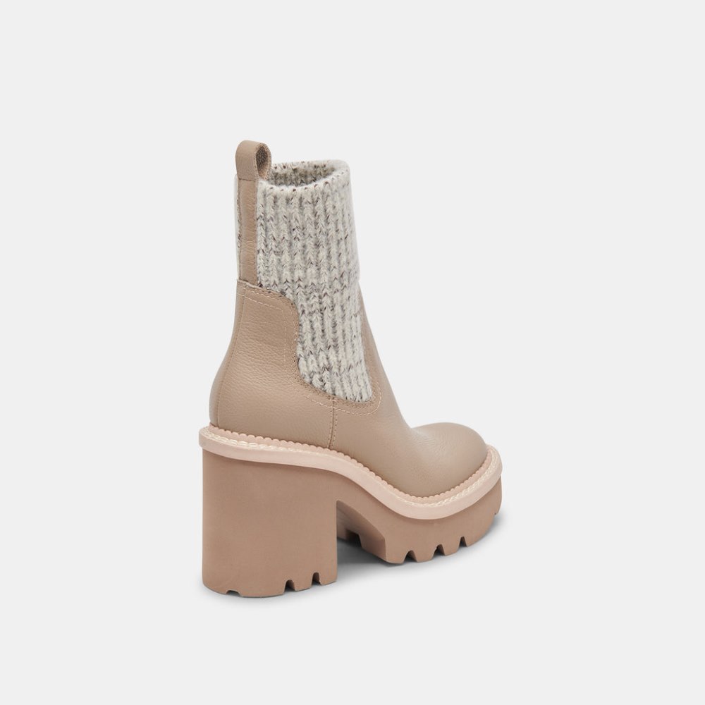 Dolce Vita Drago Boots Taupe Leather