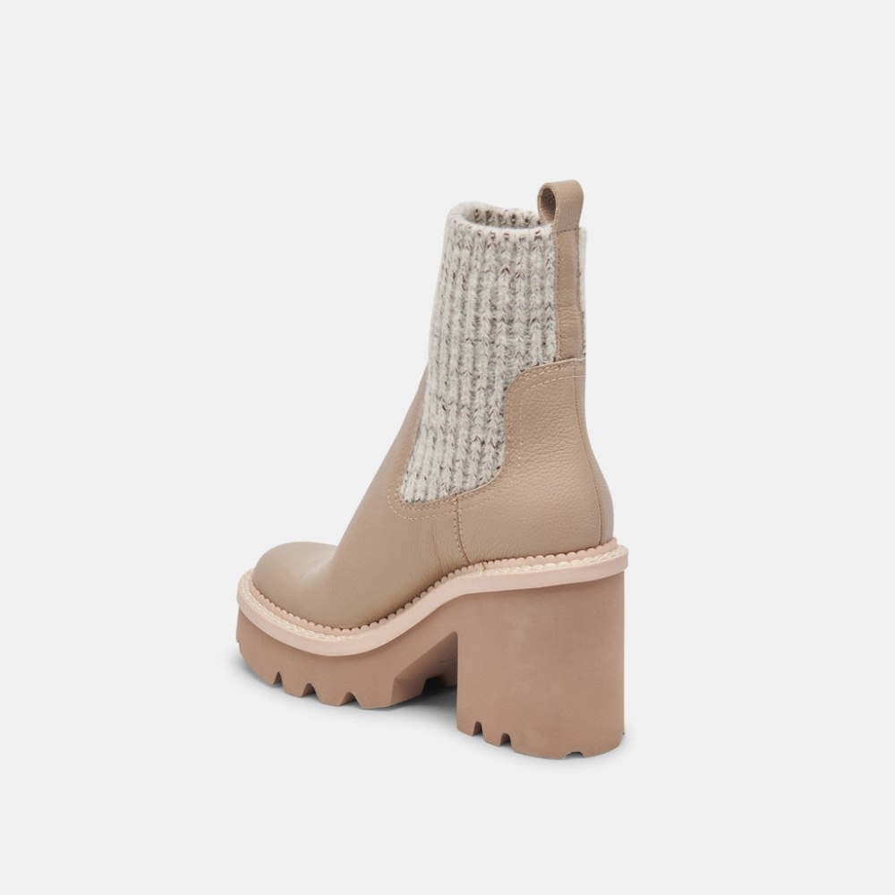 Dolce Vita Drago Boots Taupe Leather