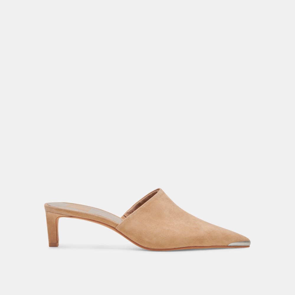 Dolce Vita Lexy Heels Camel Suede
